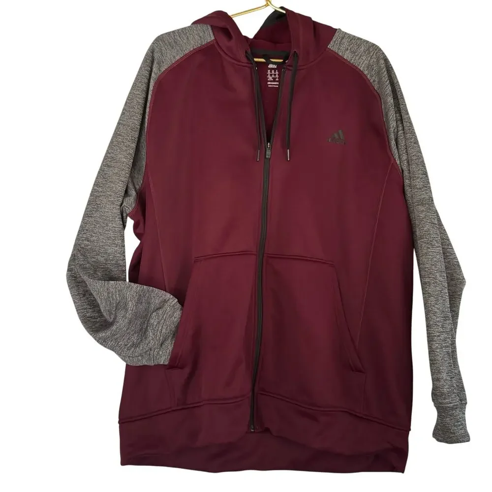 2XL Adidas track jacket with hoodie - Picture 1 of 6